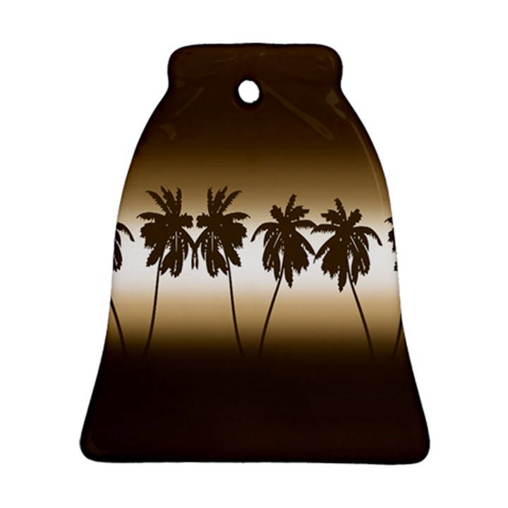 Tropical sunset Bell Ornament (Two Sides)