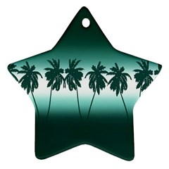Tropical Sunset Ornament (star) by Valentinaart