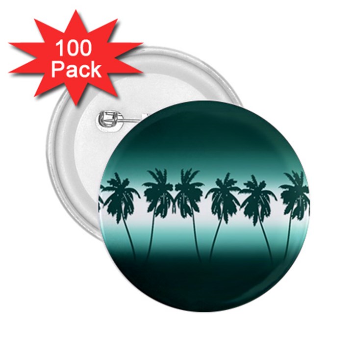 Tropical sunset 2.25  Buttons (100 pack) 