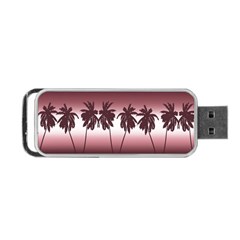 Tropical Sunset Portable Usb Flash (two Sides) by Valentinaart
