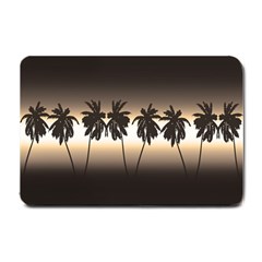 Tropical Sunset Small Doormat  by Valentinaart