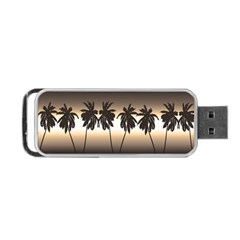 Tropical Sunset Portable Usb Flash (one Side)