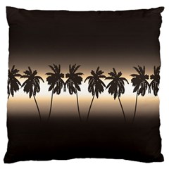 Tropical Sunset Large Flano Cushion Case (one Side) by Valentinaart