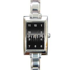 Chess Pieces Rectangle Italian Charm Watch by Valentinaart