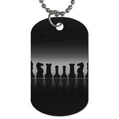 Chess Pieces Dog Tag (one Side)