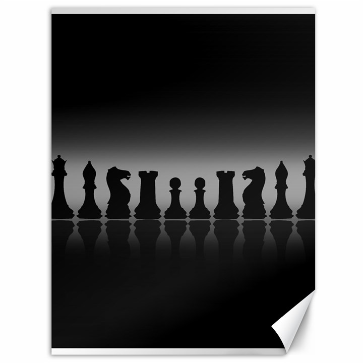 Chess Pieces Canvas 36  x 48  