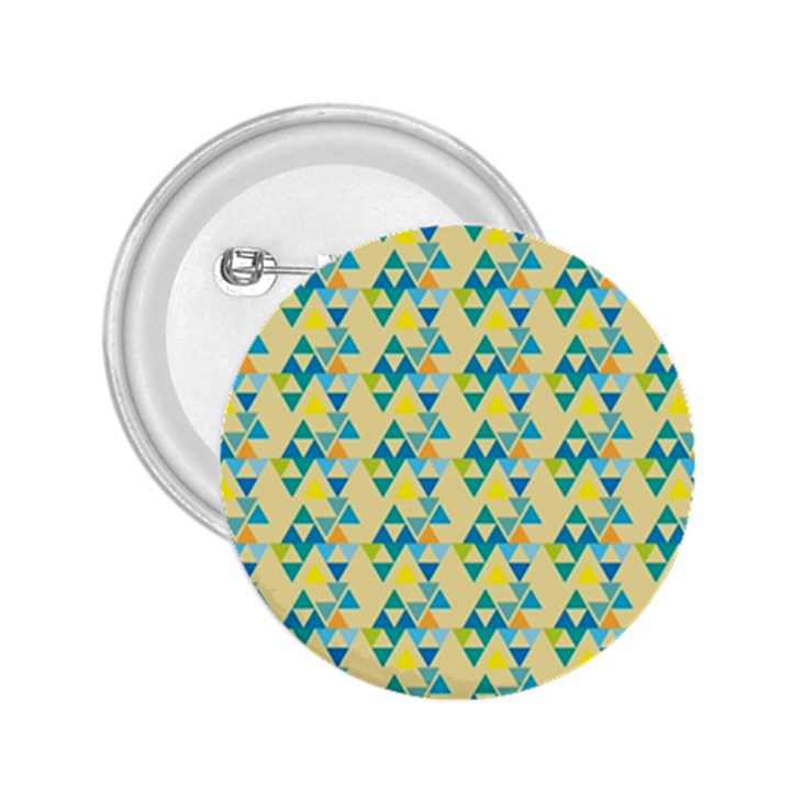 colorful triangle pattern 2.25  Buttons