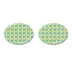 Colorful Triangle Pattern Cufflinks (oval) by berwies