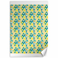 Colorful Triangle Pattern Canvas 20  X 30   by berwies