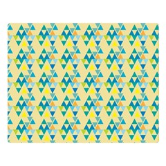 Colorful Triangle Pattern Double Sided Flano Blanket (large)  by berwies