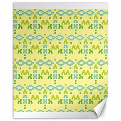 Simple Tribal Pattern Canvas 11  X 14   by berwies