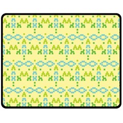 Simple Tribal Pattern Fleece Blanket (medium)  by berwies