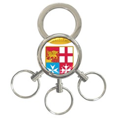 Coat Of Arms Of The Italian Navy  3-ring Key Chains by abbeyz71