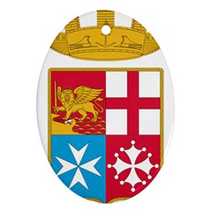 Coat Of Arms Of The Italian Navy  Oval Ornament (two Sides)