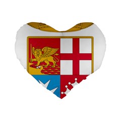 Coat Of Arms Of The Italian Navy Standard 16  Premium Flano Heart Shape Cushions by abbeyz71