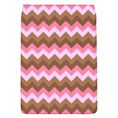 Shades Of Pink And Brown Retro Zigzag Chevron Pattern Flap Covers (s)  by Nexatart