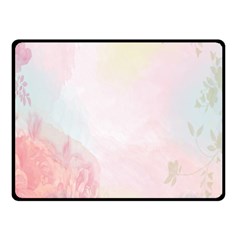 Watercolor Floral Fleece Blanket (small)