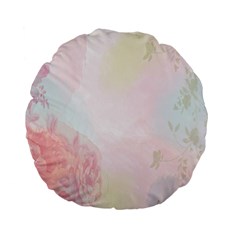 Watercolor Floral Standard 15  Premium Flano Round Cushions