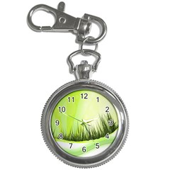 Green Background Wallpaper Texture Key Chain Watches by Nexatart