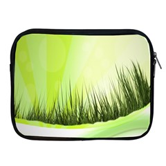 Green Background Wallpaper Texture Apple Ipad 2/3/4 Zipper Cases by Nexatart