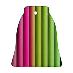 Vertical Blinds A Completely Seamless Tile Able Background Bell Ornament (two Sides)