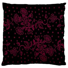 Pink Floral Pattern Background Standard Flano Cushion Case (two Sides) by Nexatart