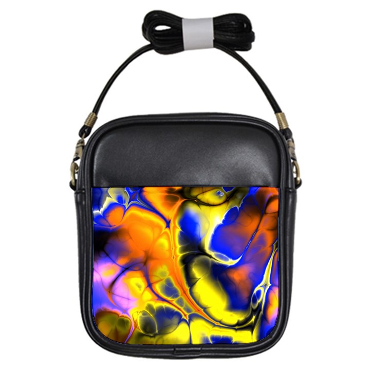 Fractal Art Pattern Cool Girls Sling Bags