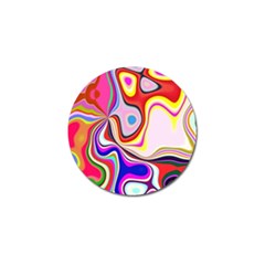 Colourful Abstract Background Design Golf Ball Marker