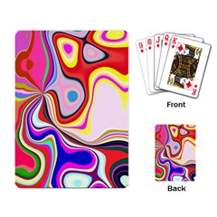 Colourful Abstract Background Design Playing Card by Nexatart