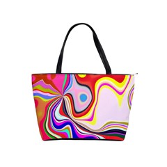 Colourful Abstract Background Design Shoulder Handbags by Nexatart
