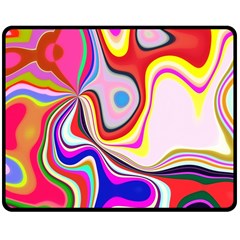 Colourful Abstract Background Design Double Sided Fleece Blanket (medium) 