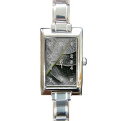 Leaf Detail Macro Of A Leaf Rectangle Italian Charm Watch by Nexatart