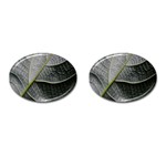 Leaf Detail Macro Of A Leaf Cufflinks (Oval) Front(Pair)