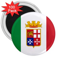 Naval Ensign Of Italy 3  Magnets (100 Pack) by abbeyz71