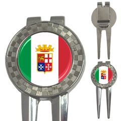 Naval Ensign Of Italy 3-in-1 Golf Divots by abbeyz71