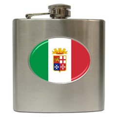 Naval Ensign Of Italy Hip Flask (6 Oz) by abbeyz71