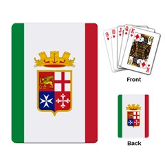 Naval Ensign Of Italy Playing Card by abbeyz71