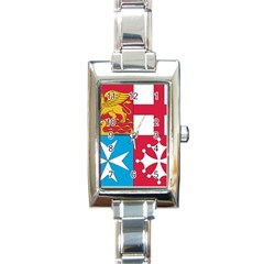 Naval Jack Of Italian Navy  Rectangle Italian Charm Watch by abbeyz71