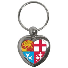 Naval Jack Of Italian Navy  Key Chains (heart)  by abbeyz71