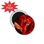 Red Abstract Pattern Texture 1.75  Magnets (10 pack)  Front