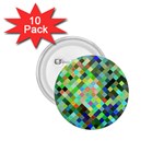 Pixel Pattern A Completely Seamless Background Design 1.75  Buttons (10 pack) Front