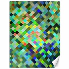 Pixel Pattern A Completely Seamless Background Design Canvas 36  X 48   by Nexatart