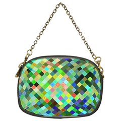 Pixel Pattern A Completely Seamless Background Design Chain Purses (one Side)  by Nexatart