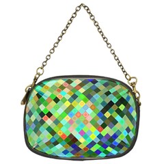 Pixel Pattern A Completely Seamless Background Design Chain Purses (two Sides)  by Nexatart