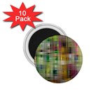 Woven Colorful Abstract Background Of A Tight Weave Pattern 1.75  Magnets (10 pack)  Front