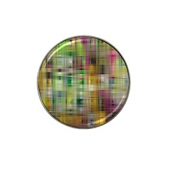 Woven Colorful Abstract Background Of A Tight Weave Pattern Hat Clip Ball Marker (4 Pack) by Nexatart