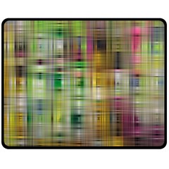 Woven Colorful Abstract Background Of A Tight Weave Pattern Double Sided Fleece Blanket (medium) 