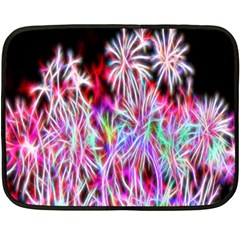 Fractal Fireworks Display Pattern Fleece Blanket (mini) by Nexatart