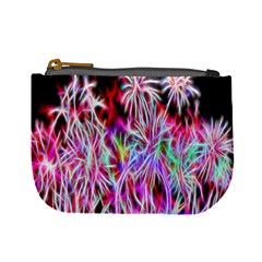 Fractal Fireworks Display Pattern Mini Coin Purses by Nexatart