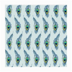 Background Of Beautiful Peacock Feathers Medium Glasses Cloth (2-side)